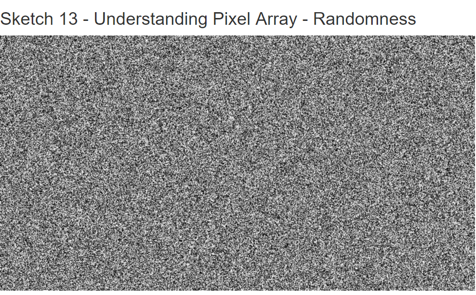 Pixel Array - Randomness