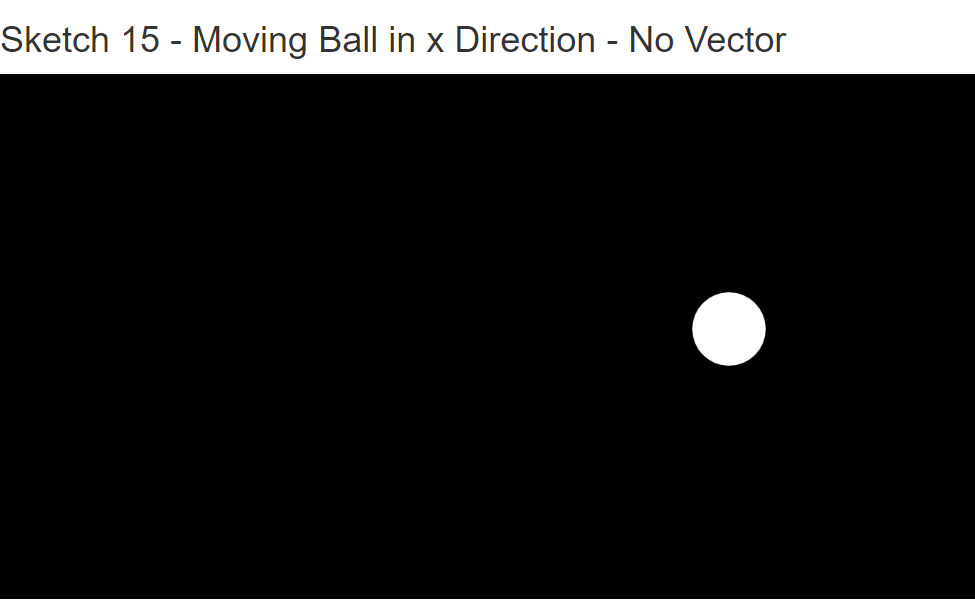 Moving Ball - No Vectors