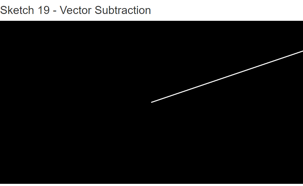 Vector Subtraction