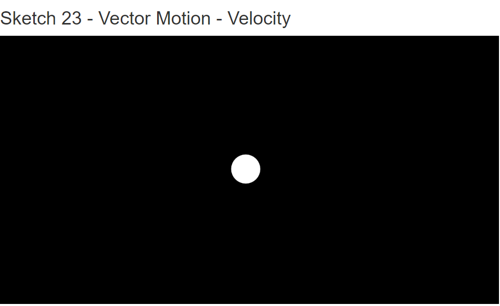 Vector Motion - Velocity